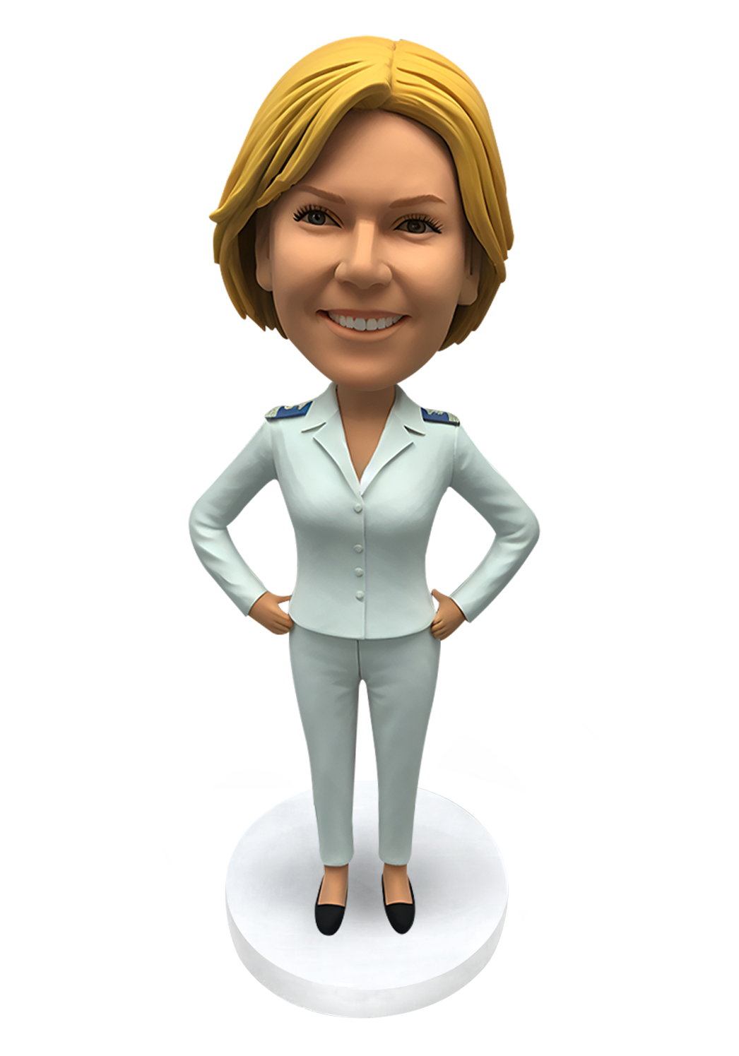 Airline Stewardess Custom Bobblehead-15