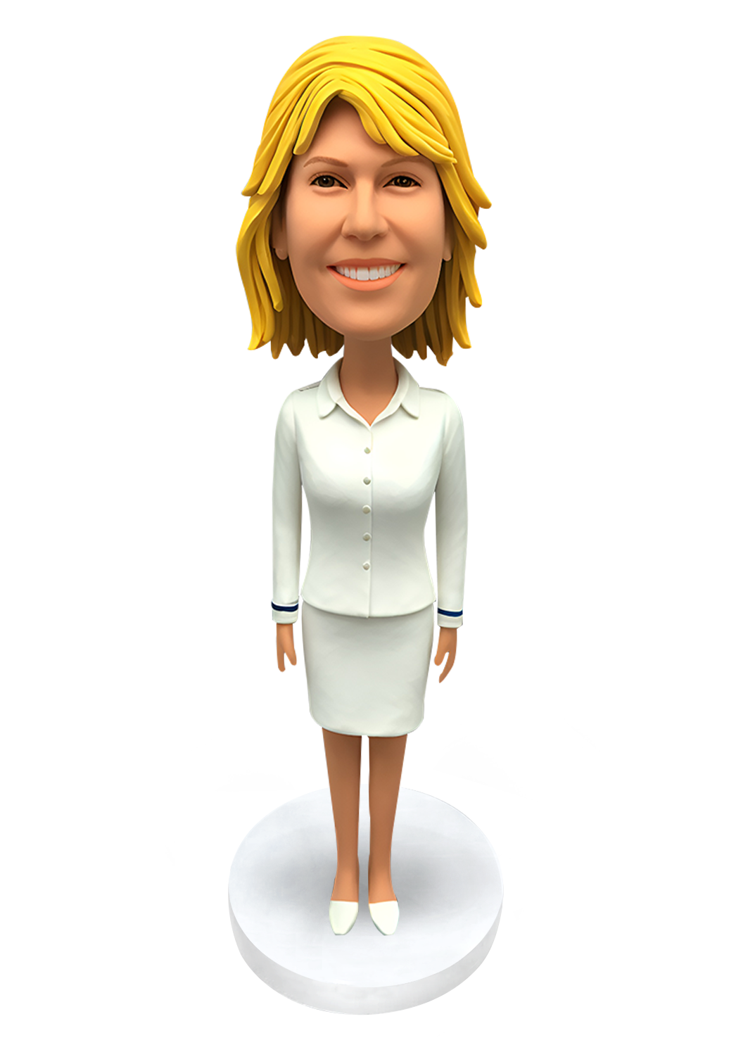 Airline Stewardess Custom Bobblehead-16