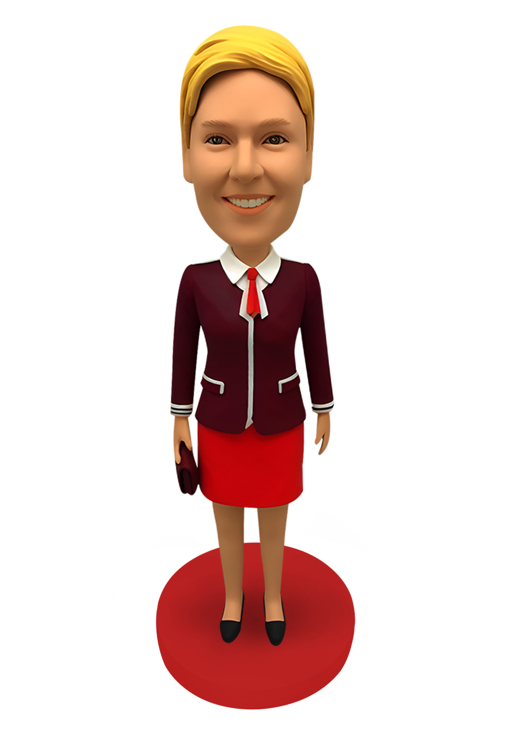 Airline Stewardess Custom Bobblehead-34