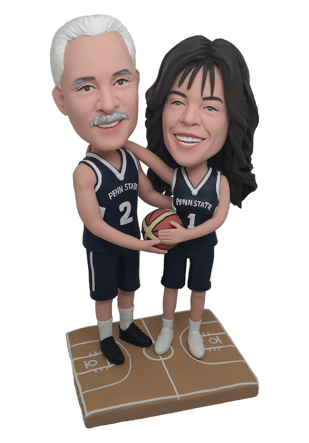 Basketball Couple Custom Bobbleheads-1