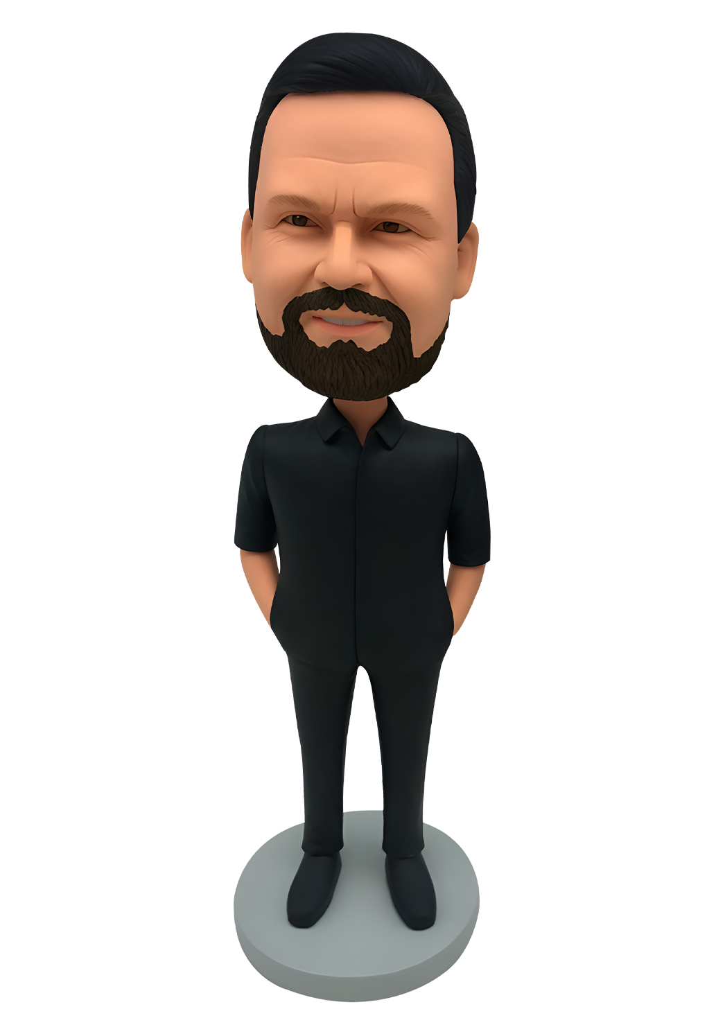 Black Shirt Man Custom Bobble Head