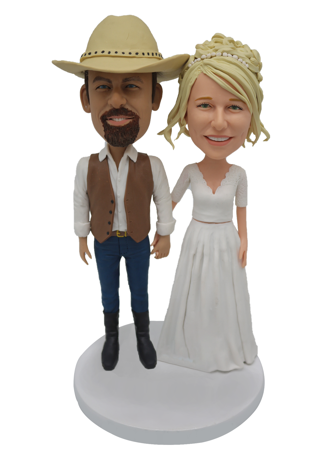 Cowboy Wedding Custom Bobbleheads