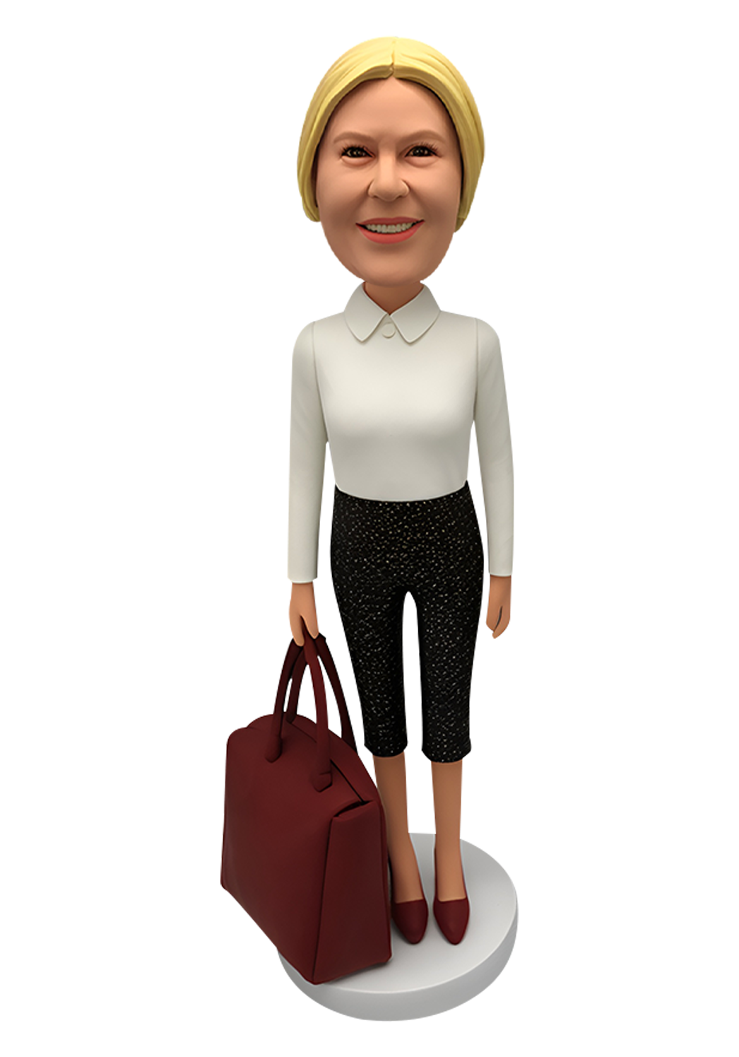 Female with Bag Custom Bobblehead-11