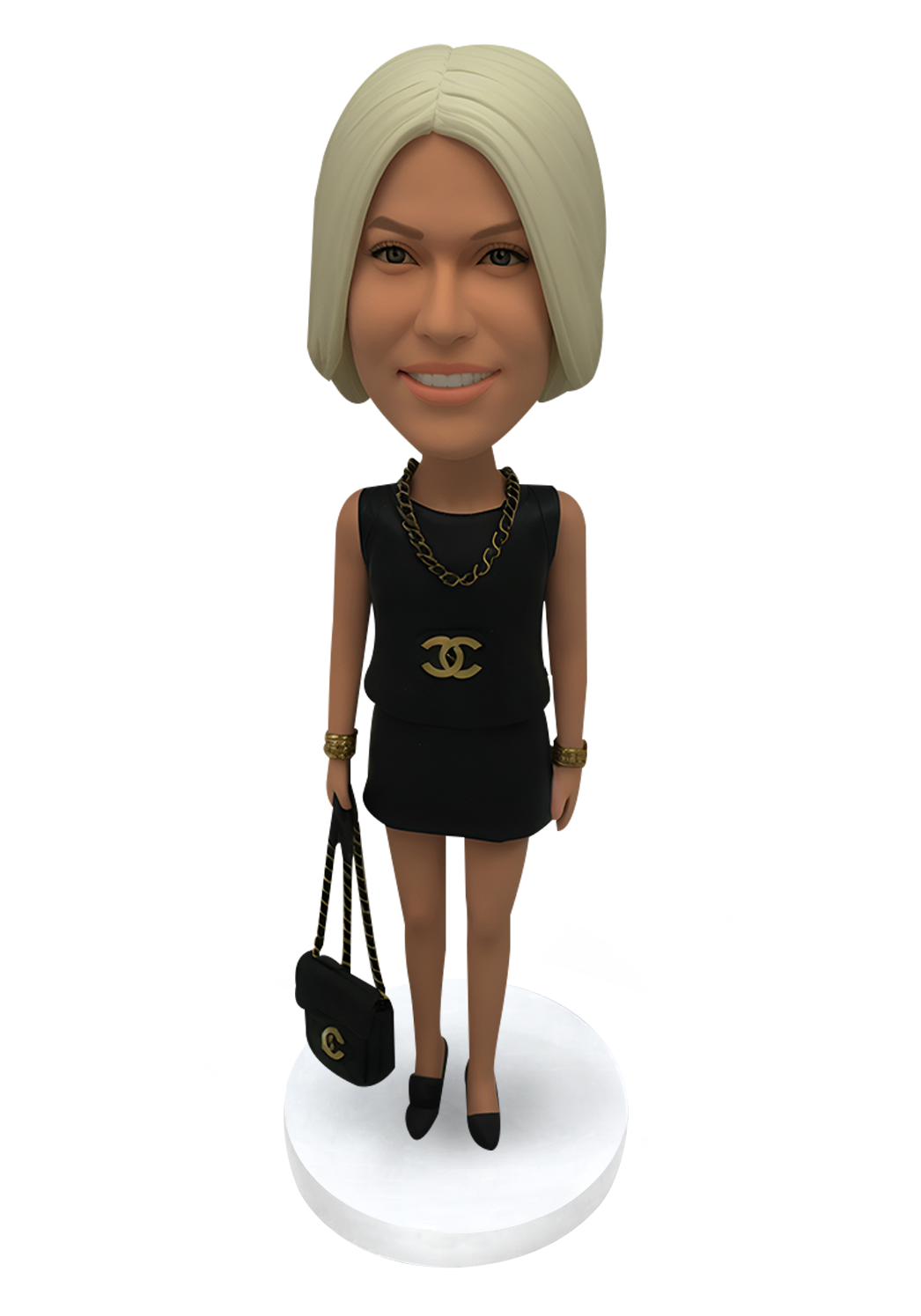 Female with Bag Custom Bobblehead-18