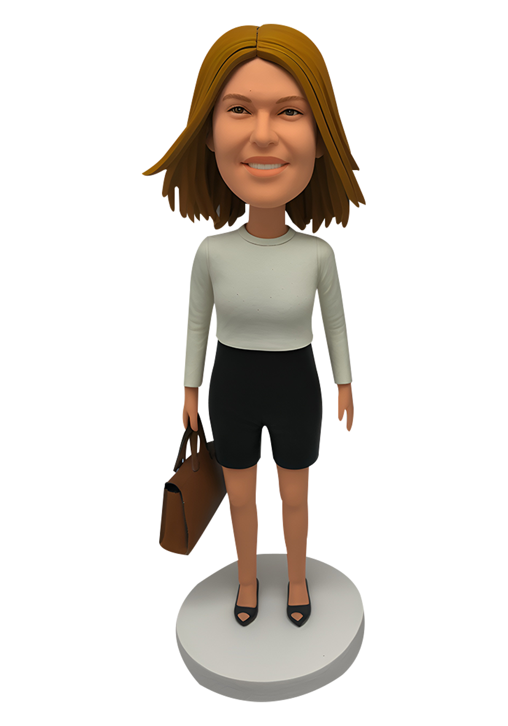 Female with Bag Custom Bobblehead-19