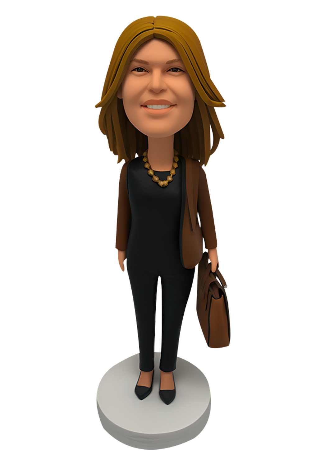 Female with Bag Custom Bobblehead-25