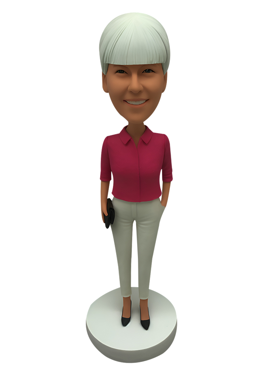 Female with Bag Custom Bobblehead-26
