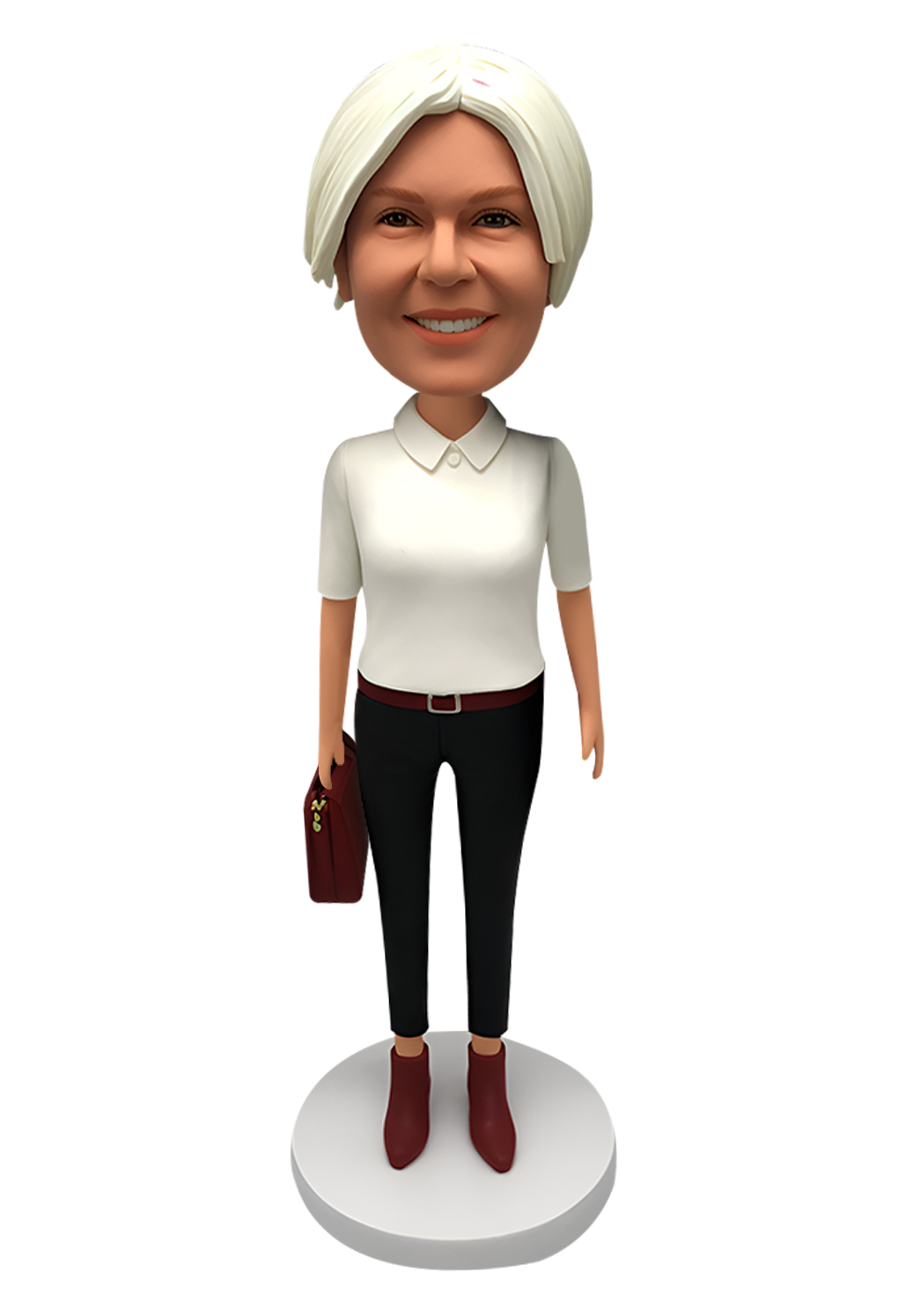 Female with Bag Custom Bobblehead-5