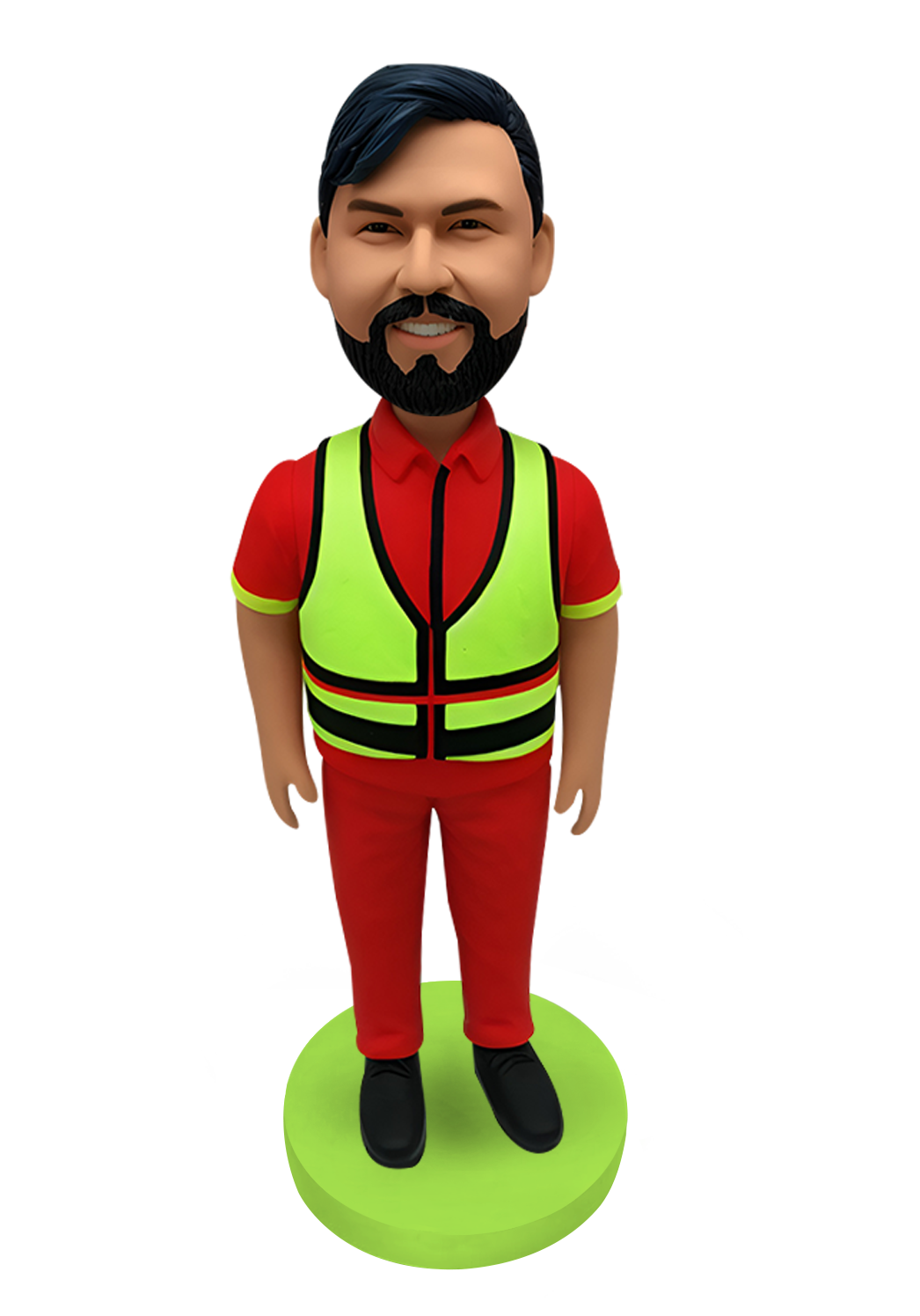 Hi-Vis Safety Vest Custom Bobblehead-11