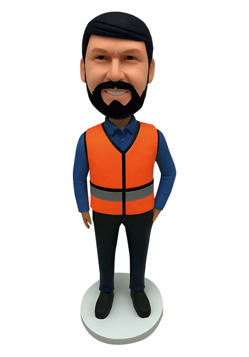 Hi-Vis Safety Vest Custom Bobblehead-4
