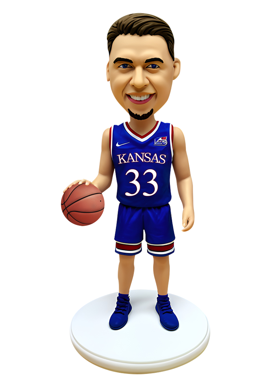 Jayhawks Basketball Man Bobblehead-1