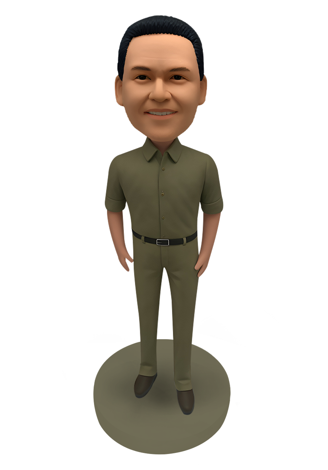 Khaki Shirt Custom Bobblehead-1