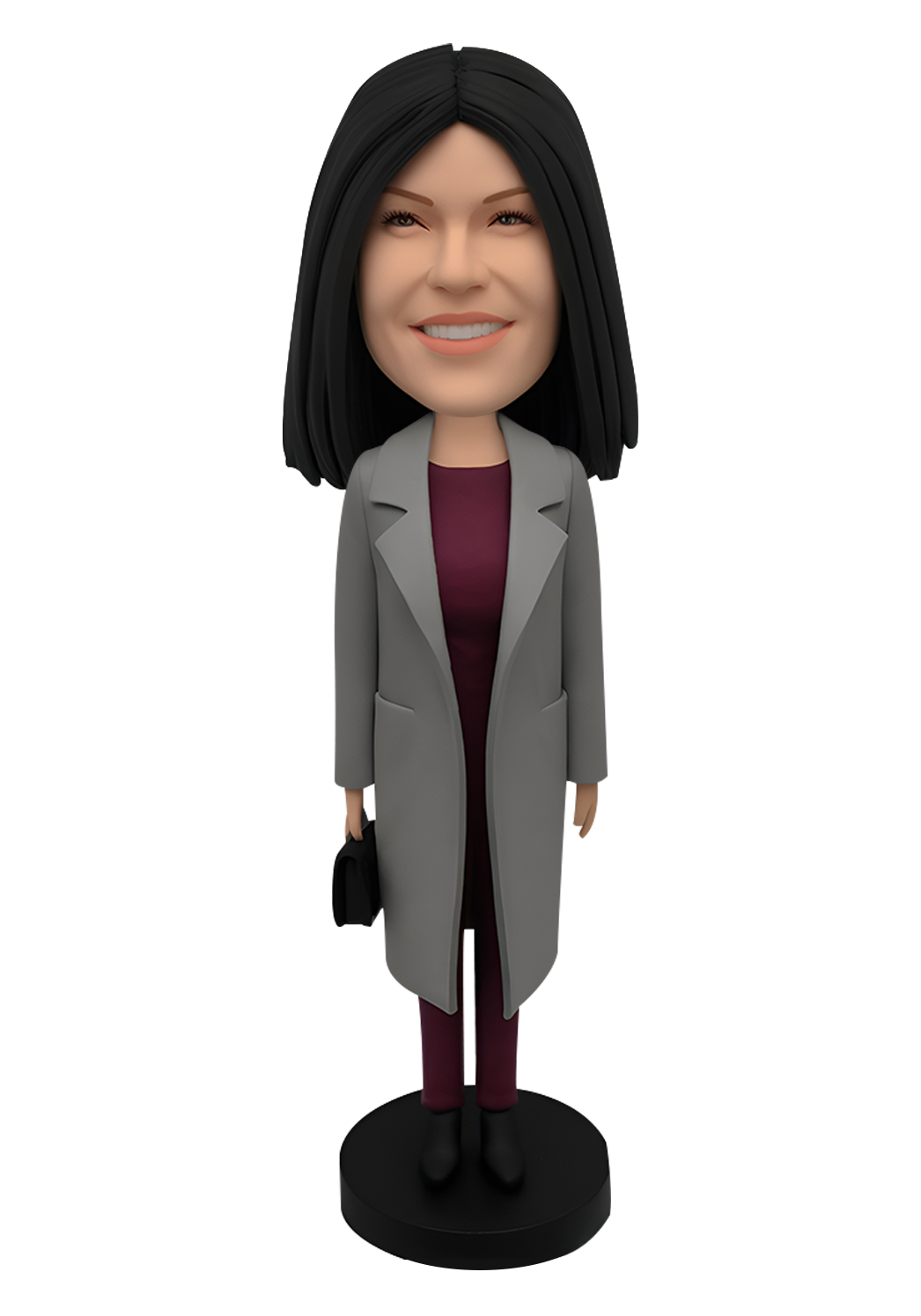Lady with Bag Custom Bobblehead-1