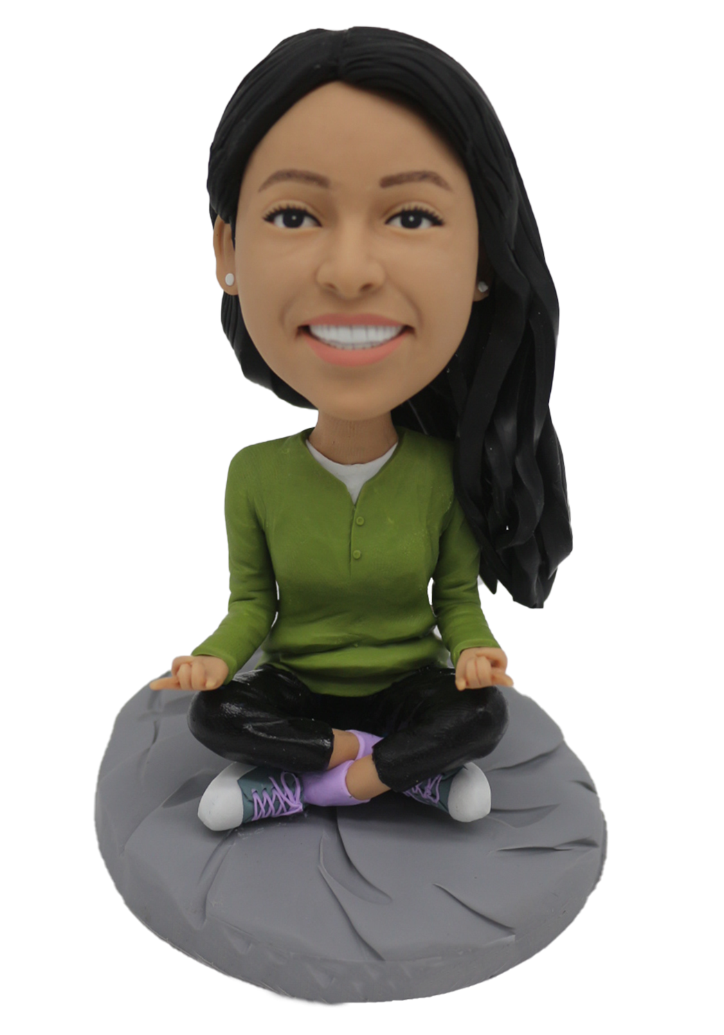 Marathon Girl With Medal Bobblehead