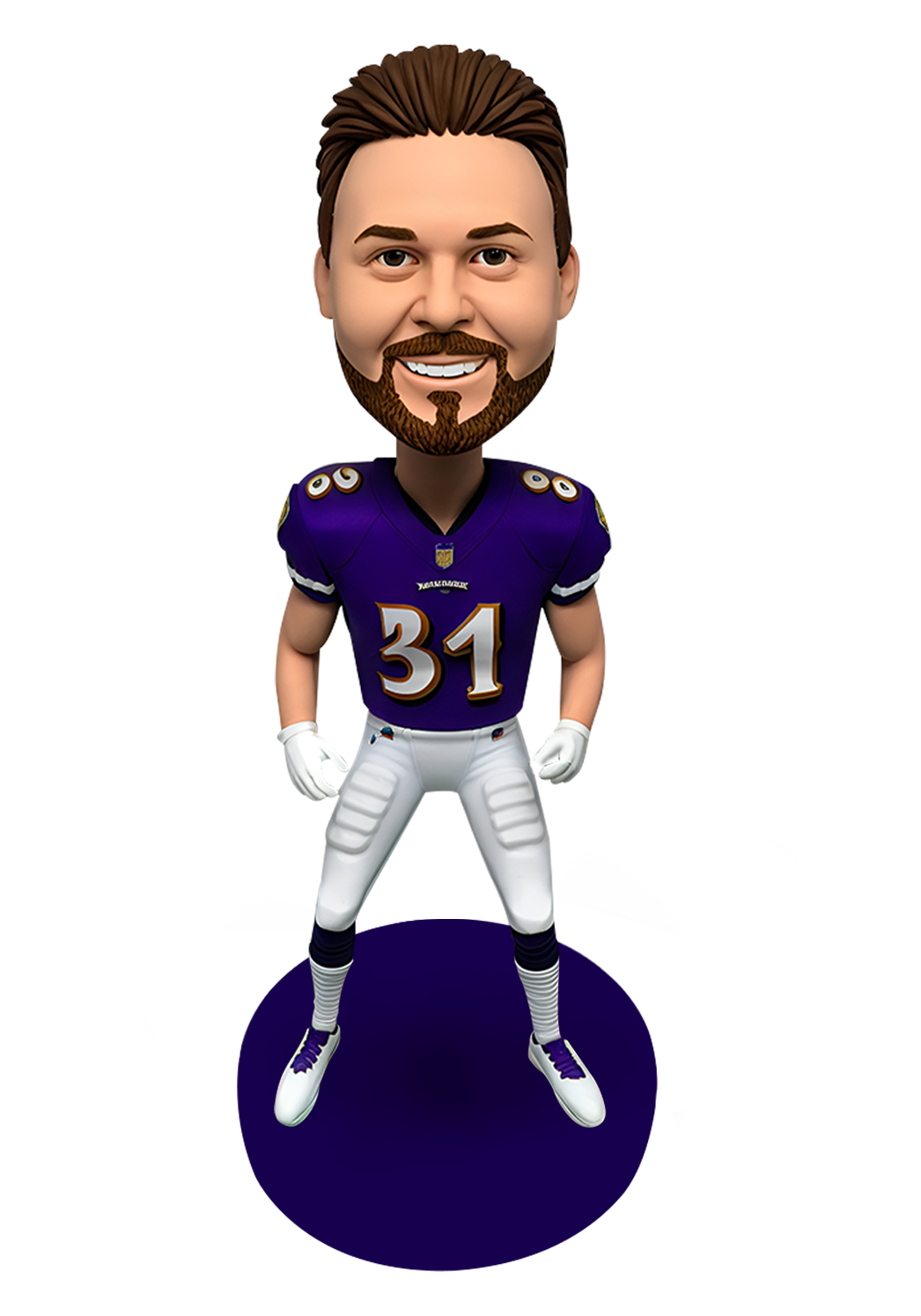 Ravens Football Buddy Custom Bobblehead-2