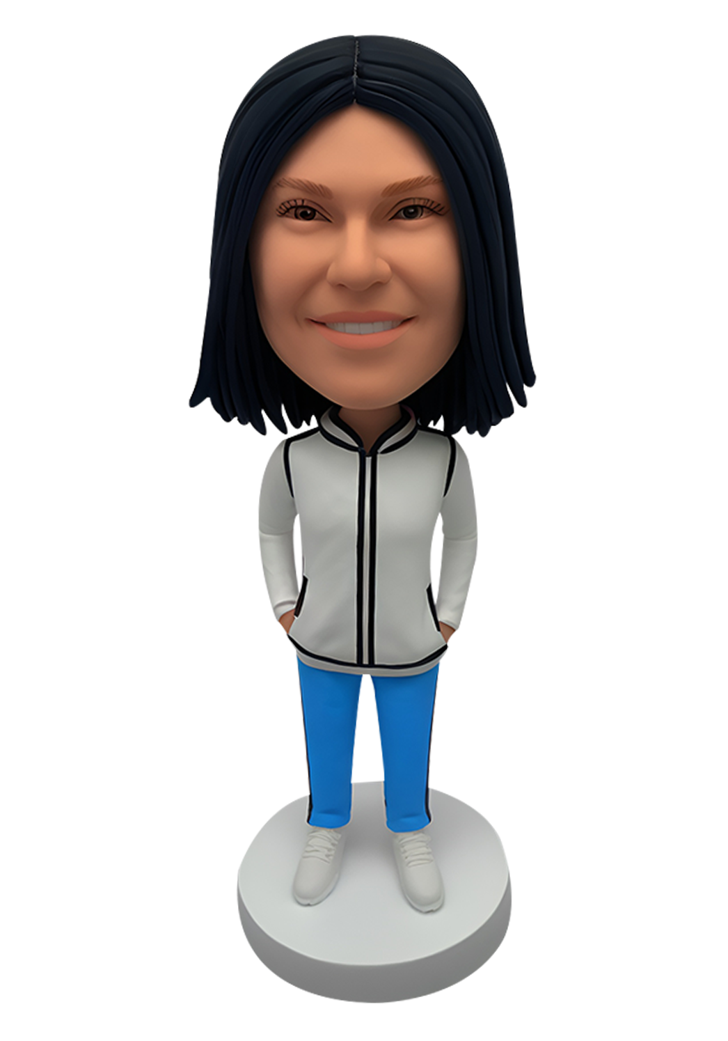 Track Suit Woman Custom Bobblehead-18