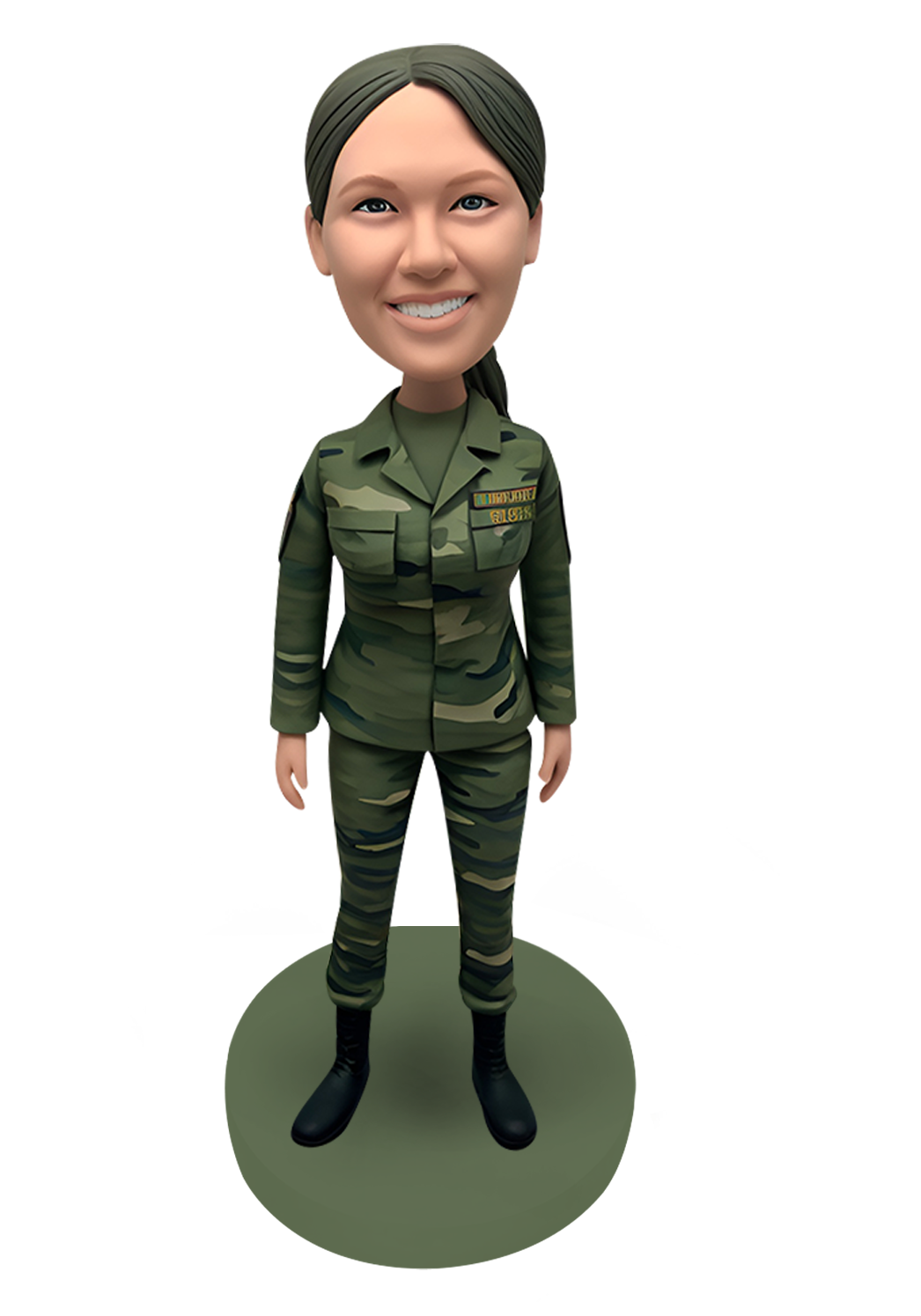 Us Army Female Soldier Custom Bobblehead-3