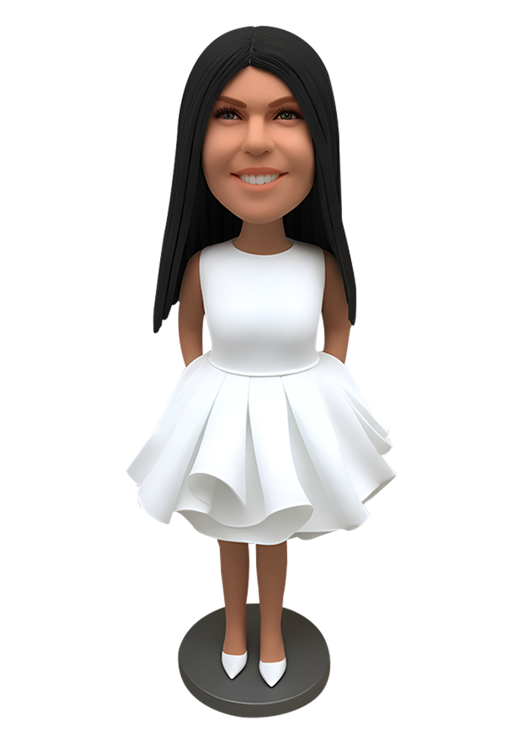 White Skirt Custom Bobblehead-3