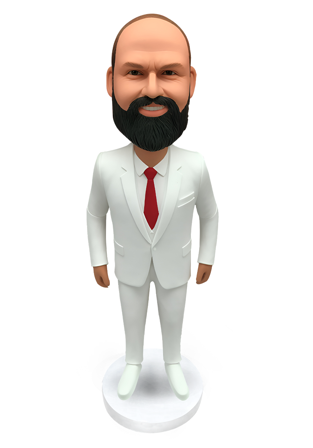 White Suit Male Custom Bobblehead-2