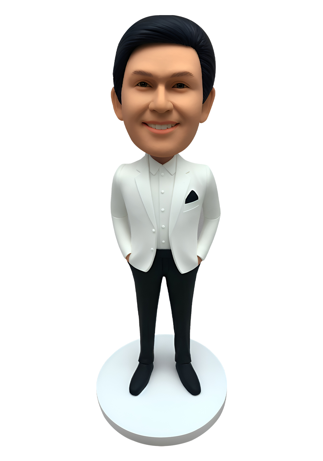 White Suit Male Custom Bobblehead-3