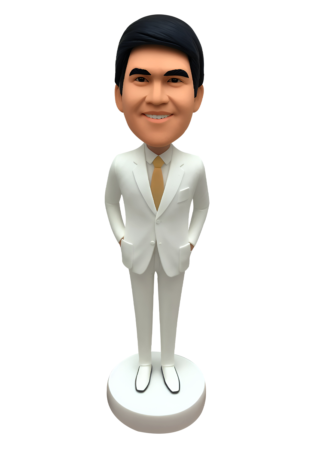 White Suit Male Custom Bobblehead-7