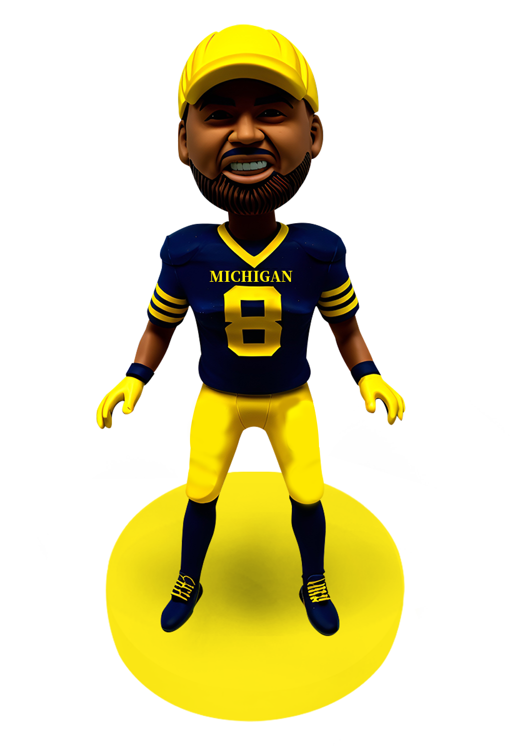 Wolverines Football Buddy Custom Bobblehead-3