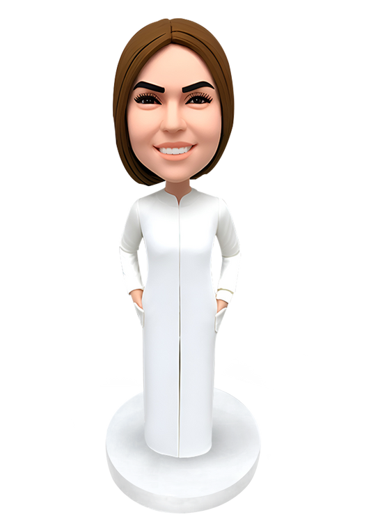 Abaya Lady Custom Bobblehead-10