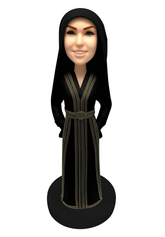 Abaya Lady Custom Bobblehead-2
