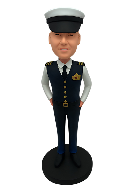 Airline Captain Custom Bobblehead-6