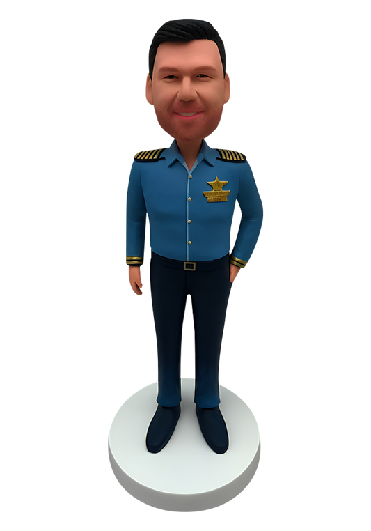 Airline Captain Custom Bobblehead-8