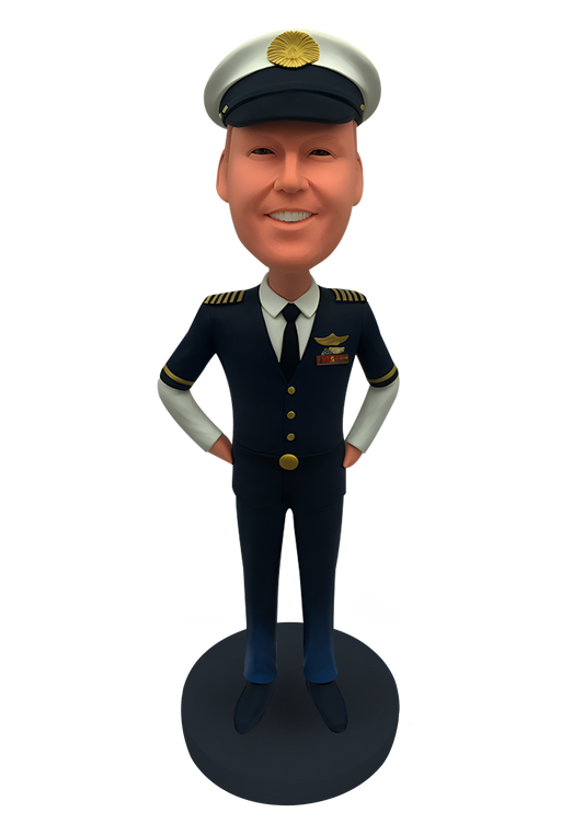 Airline Captain Custom Bobblehead-9