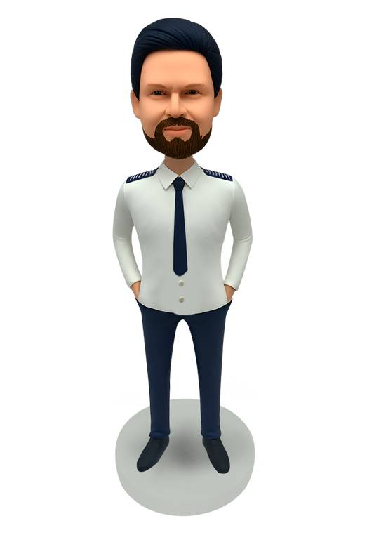 Airline Captain Custom Bobblehead