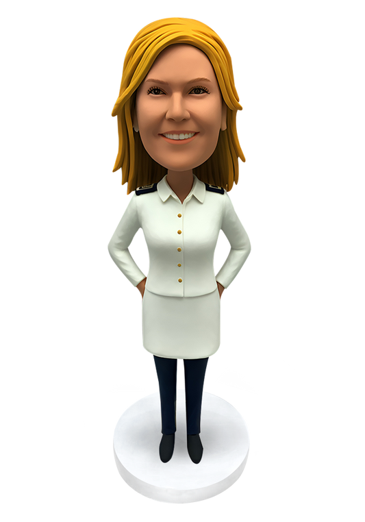 Airline Stewardess Custom Bobblehead-19