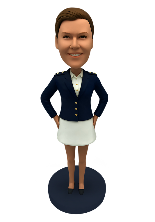 Airline Stewardess Custom Bobblehead-20