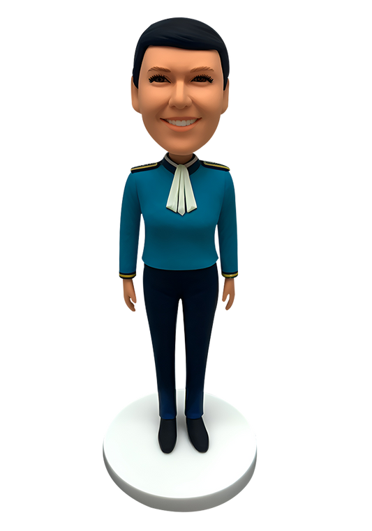 Airline Stewardess Custom Bobblehead-21
