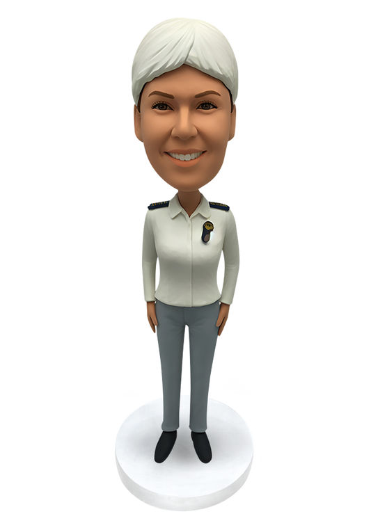 Airline Stewardess Custom Bobblehead-24