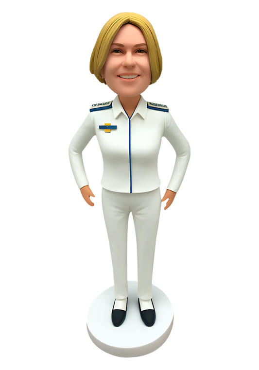 Airline Stewardess Custom Bobblehead-30