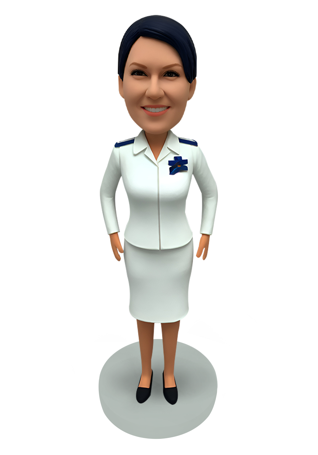 Airline Stewardess Custom Bobblehead-31