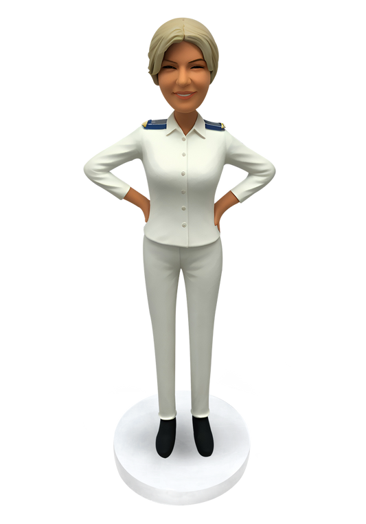 Airline Stewardess Custom Bobblehead-33
