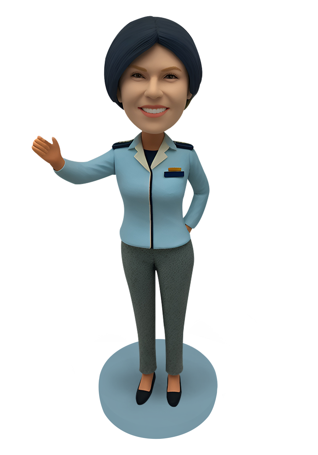 Airline Stewardess Custom Bobblehead-4