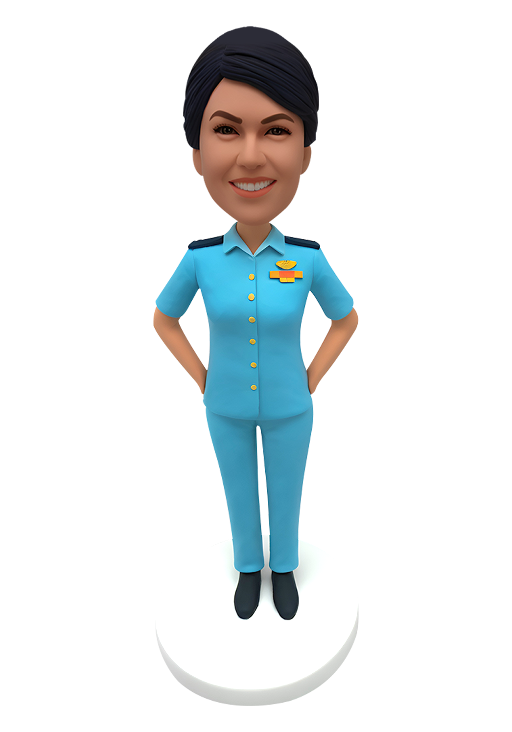 Airline Stewardess Custom Bobblehead-7