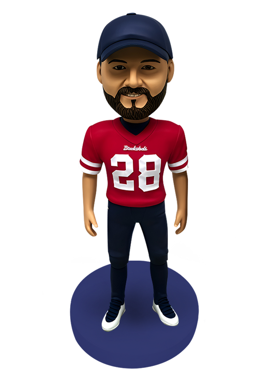 American Football Fan Custom Bobblehead