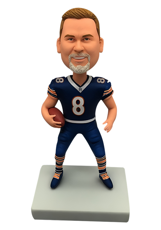 Bears Football Man Custom Bobblehead