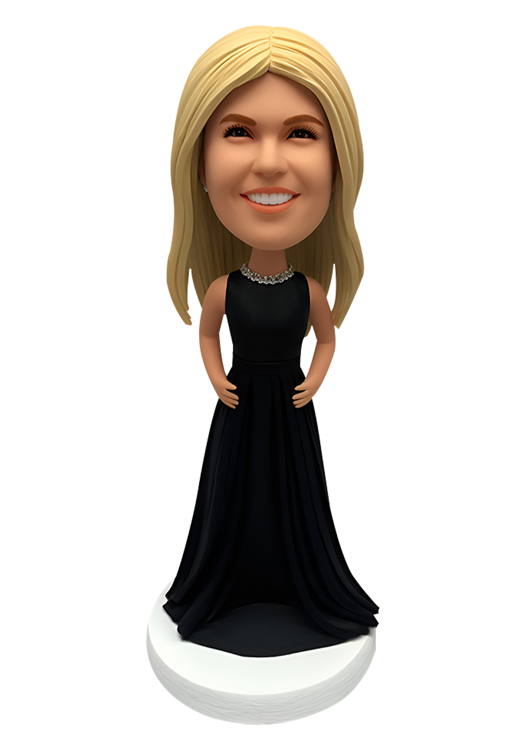 Black Evening Dress Custom Bobblehead-1