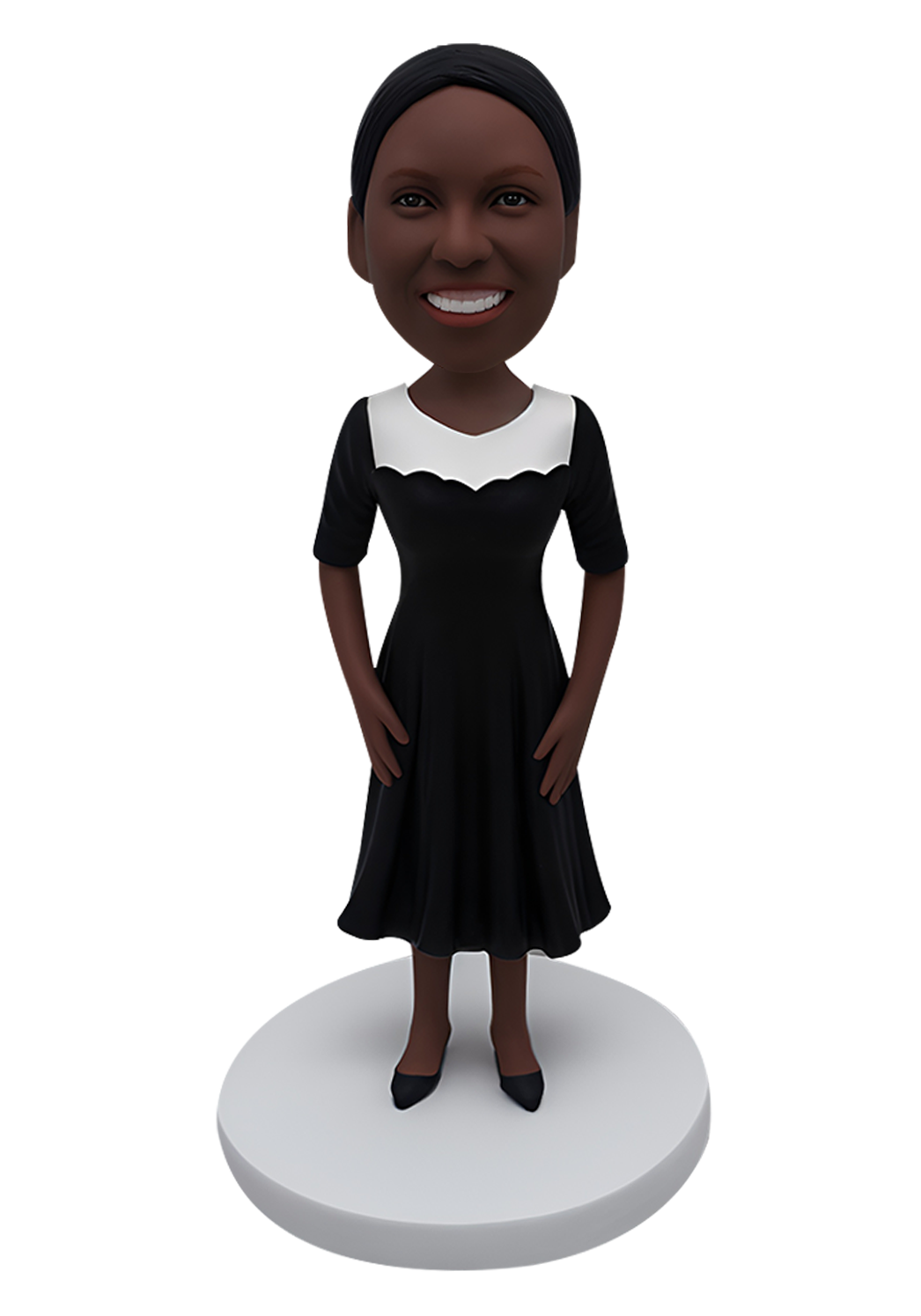 Black Evening Dress Custom Bobblehead-5