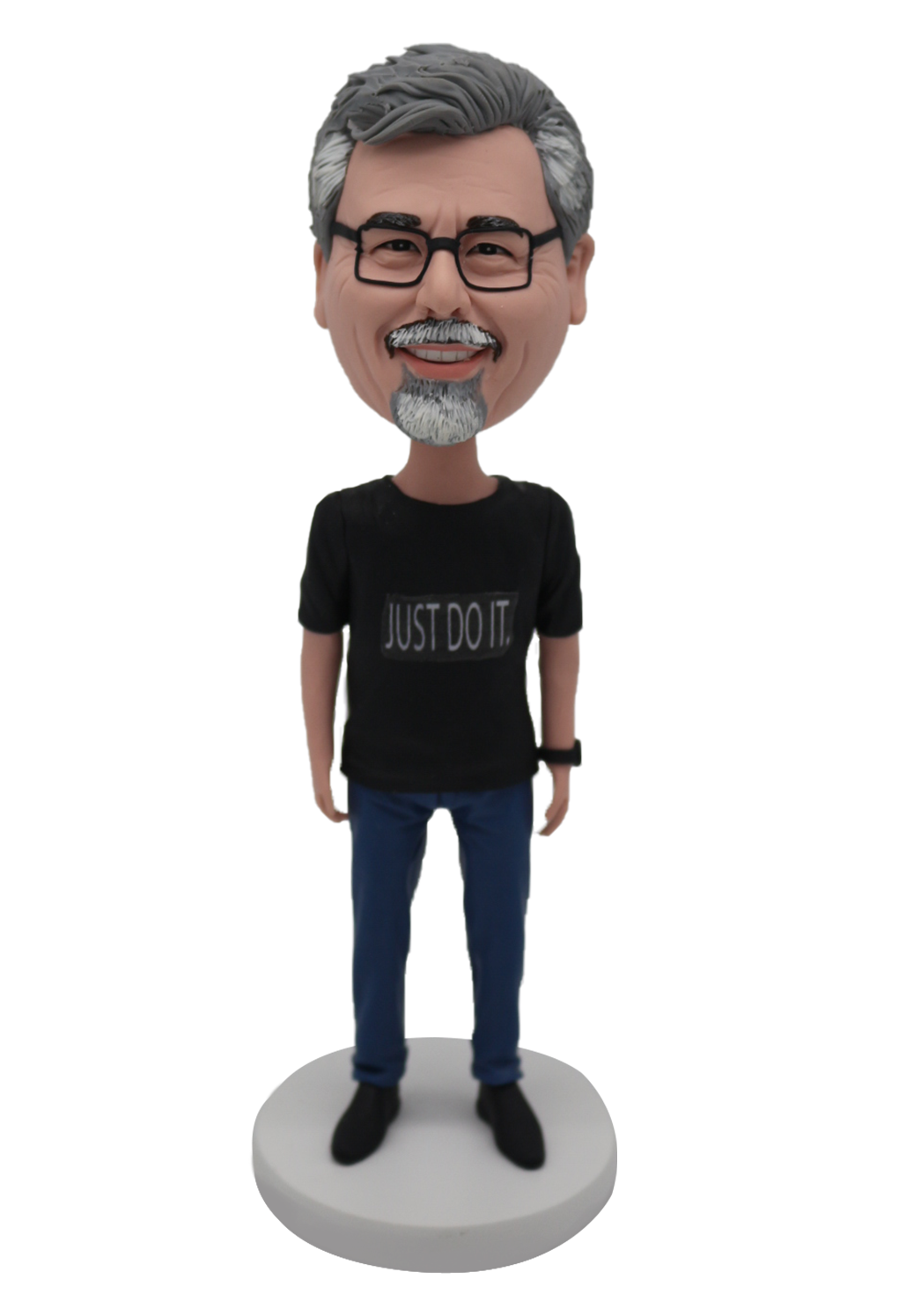 Black Tee Buddy Custom Bobblehead
