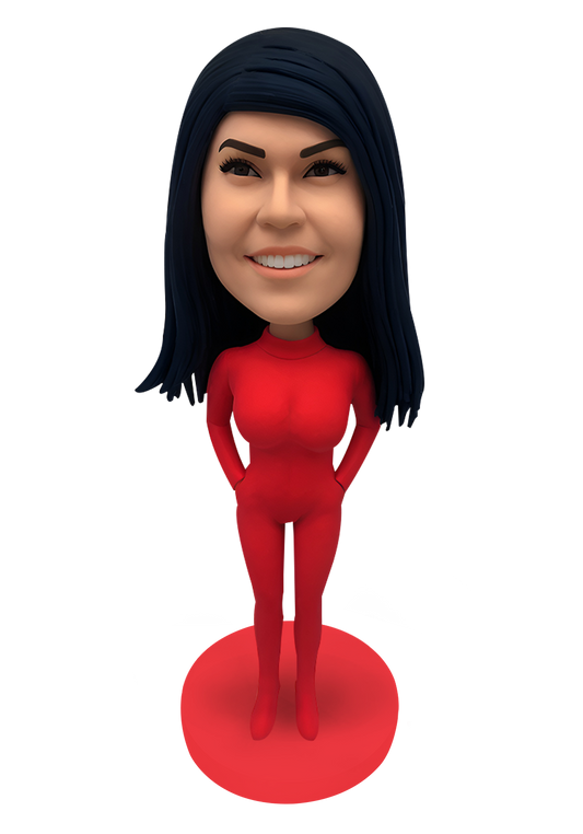 Bodysuit Girl Custom Bobblehead-6