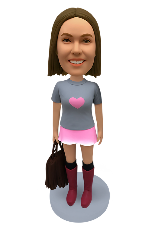 Boots Girl Custom Bobblehead-10