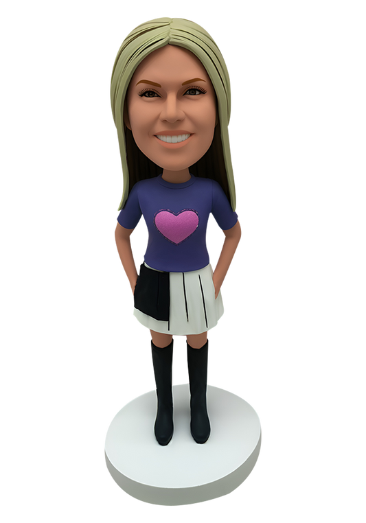 Boots Girl Custom Bobblehead-13