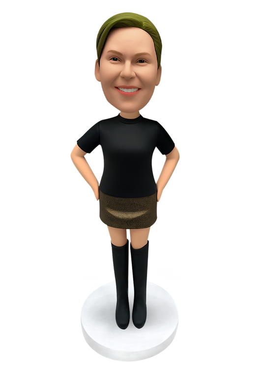 Boots Girl Custom Bobblehead-16